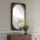 Fairmont Dark Bronze and Gold Oval Wall Mirror
