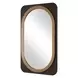 Fairmont Dark Bronze and Gold Oval Wall Mirror