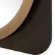 Fairmont Dark Bronze and Gold Oval Wall Mirror