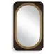 Fairmont Dark Bronze and Gold Oval Wall Mirror