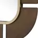 Grafton Dark Bronze and Antique Gold Rectangular Wall Mirror