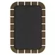 Grafton Dark Bronze and Antique Gold Rectangular Wall Mirror