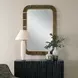 Grafton Dark Bronze and Antique Gold Rectangular Wall Mirror