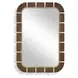 Grafton Dark Bronze and Antique Gold Rectangular Wall Mirror