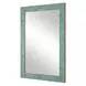 Belmont Teal and Gold Rectangular Wall Mirror