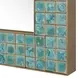 Belmont Teal and Gold Rectangular Wall Mirror