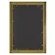 Belmont Teal and Gold Rectangular Wall Mirror