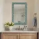 Belmont Teal and Gold Rectangular Wall Mirror