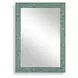 Belmont Teal and Gold Rectangular Wall Mirror