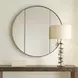 Somerset Antique Brass Round Wall Mirror