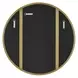 Somerset Antique Brass Round Wall Mirror