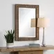 Fairmont Warm Walnut Rectangular Wall Mirror