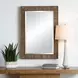 Fairmont Warm Walnut Rectangular Wall Mirror
