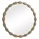 Grafton Aged Brass Round Wall Mirror