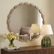 Grafton Aged Brass Round Wall Mirror
