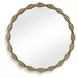 Grafton Aged Brass Round Wall Mirror