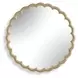 Alden Warm Ivory Round Wall Mirror