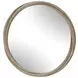 Kingsley Cerused Light Wood Round Wall Mirror