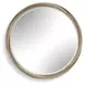 Kingsley Cerused Light Wood Round Wall Mirror
