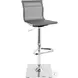 Mirage Silver Adjustable Bar Stool