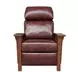 Mission Wenlock Fudge Leather Push Thru The Arms Recliner