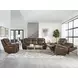Jameson Hickory Zero Gravity 80" Power Reclining Console Loveseat With Power Headrest