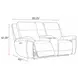 Jameson Hickory Zero Gravity 80" Power Reclining Console Loveseat With Power Headrest