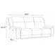 Jameson Hickory Zero Gravity 91" Power Reclining Sofa With Power Headrest
