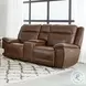 Winston Hickory Zero Gravity Power Reclining Console Loveseat with Power Headrest