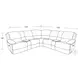 Victor Haze Performance Fabric 7 Piece Modular Power Reclining Sectional