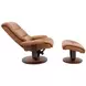 Knight Butterscotch Swivel Recliner with Ottoman