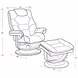 Knight Butterscotch Swivel Recliner with Ottoman