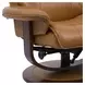 Knight Butterscotch Swivel Recliner with Ottoman