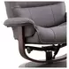 Knight Haze Manual Reclining Swivel Chair With Ottoman