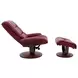 Knight Rouge Swivel Recliner with Ottoman