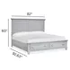 Harborwick Harbor Gray California King Storage Panel Bed