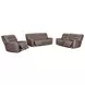 Lawmere Sydney Brunette 86" Zero Gravity Triple Power Reclining Sofa with USB Charging