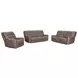 Lawmere Sydney Brunette 86" Zero Gravity Triple Power Reclining Sofa with USB Charging