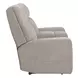 Traxton Jasper Taupe 79" Zero Gravity Triple Power Reclining Loveseat with Tilt Console and USB Charging