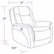 Linus Hudson Grey Zero Gravity Power Recliner