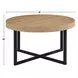 Magnolia Brown Round Nesting Coffee Table with 4 Stools