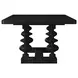 Atrium Black 108" Rectangular Dining Table
