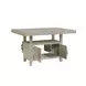 Garland Sand 80" Extendable Rectangular Counter Height Table with Storage