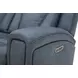 Maveric Bette Lapis 91" Zero Gravity Triple Power Reclining Sofa with Drop Down Table and USB Charging