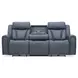 Maveric Bette Lapis 91" Zero Gravity Triple Power Reclining Sofa with Drop Down Table and USB Charging