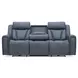 Maveric Bette Lapis 91" Zero Gravity Triple Power Reclining Sofa with Drop Down Table and USB Charging