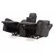 Maveric Bette Coffee 79" Zero Gravity Triple Power Reclining Loveseat with Console and USB Charging