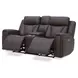 Maveric Bette Coffee 79" Zero Gravity Triple Power Reclining Loveseat with Console and USB Charging
