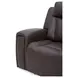 Maveric Bette Coffee 79" Zero Gravity Triple Power Reclining Loveseat with Console and USB Charging