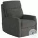 Mimi Berber Indigo Wall Hugger Power Headrest Recliner with SoCozi Massage